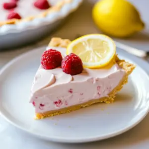 3 Ingredient Raspberry Lemonade Pie
