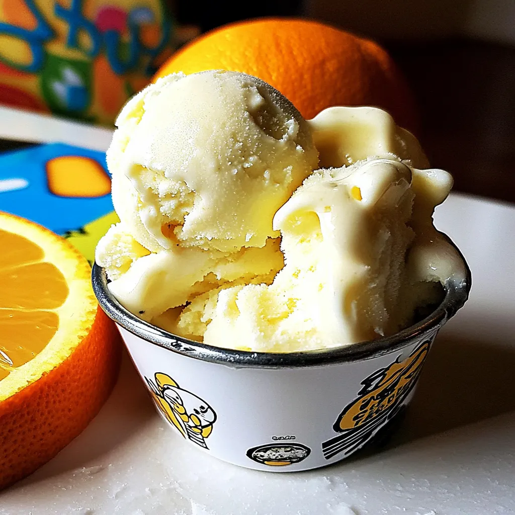 Orange Creamsicle Ice Cream