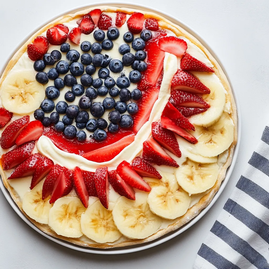 4th of July Fruit Pizza