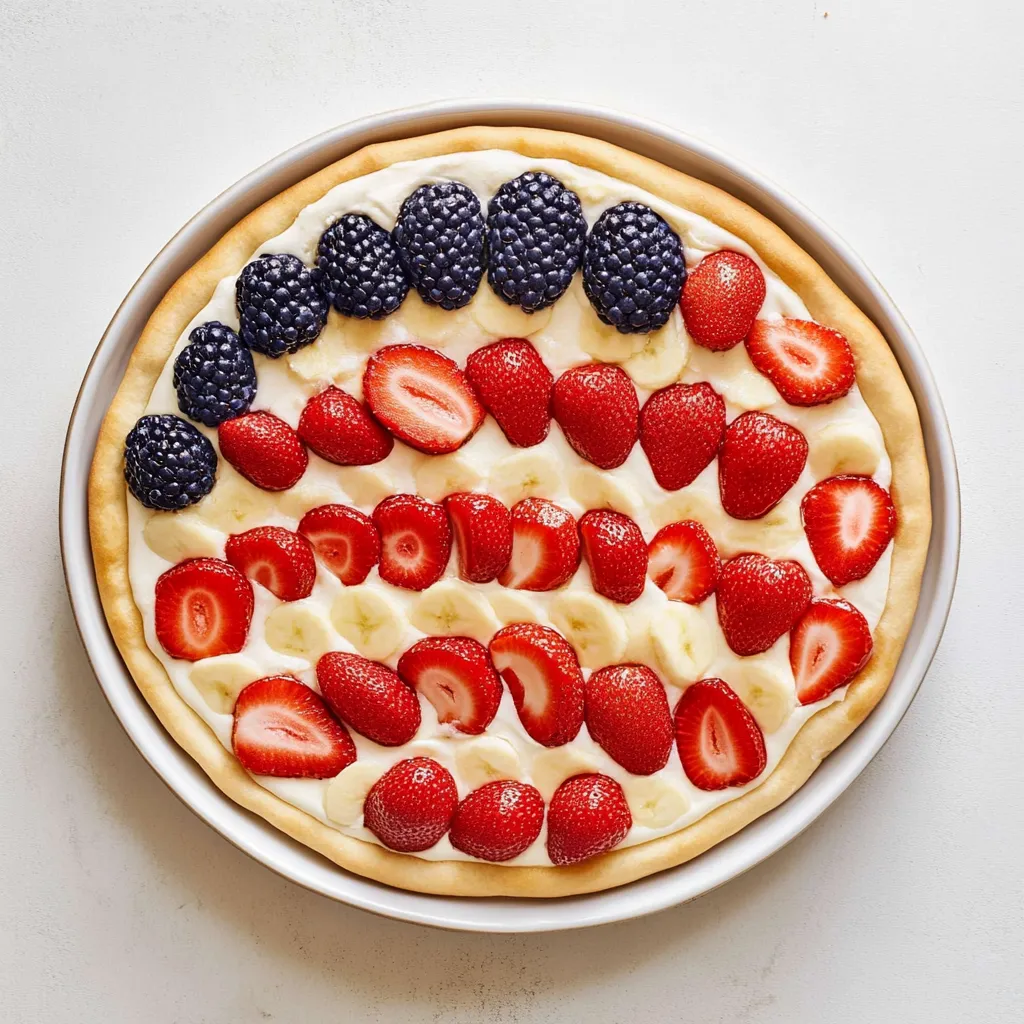 4th of July Fruit Pizza