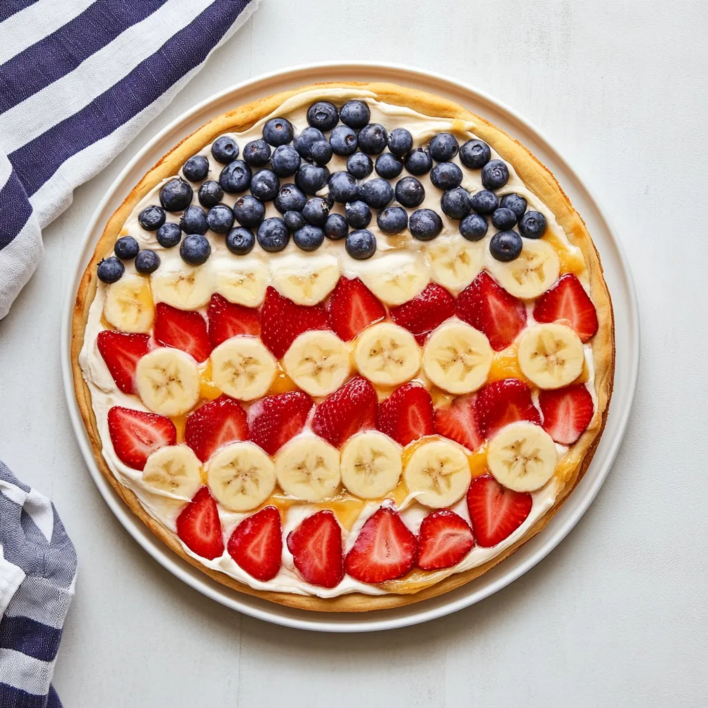 4th of July Fruit Pizza
