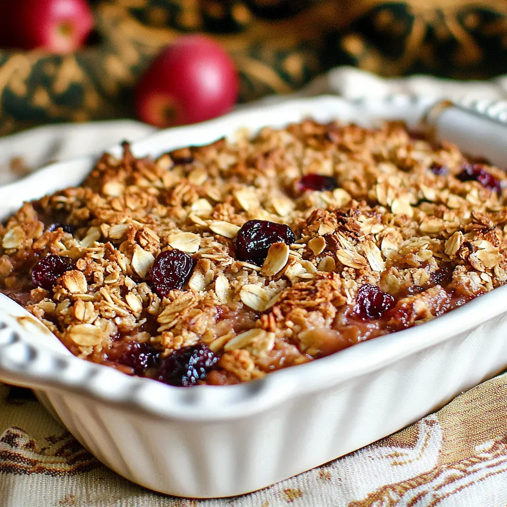 Apple Cranberry Crisp