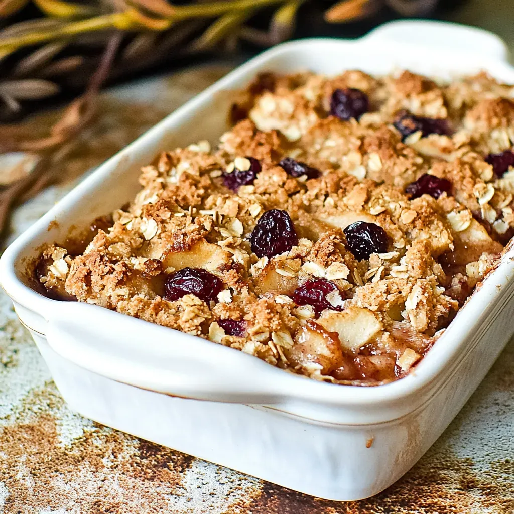 Apple Cranberry Crisp
