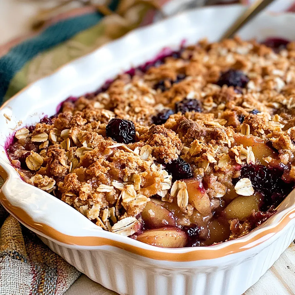 Apple Cranberry Crisp