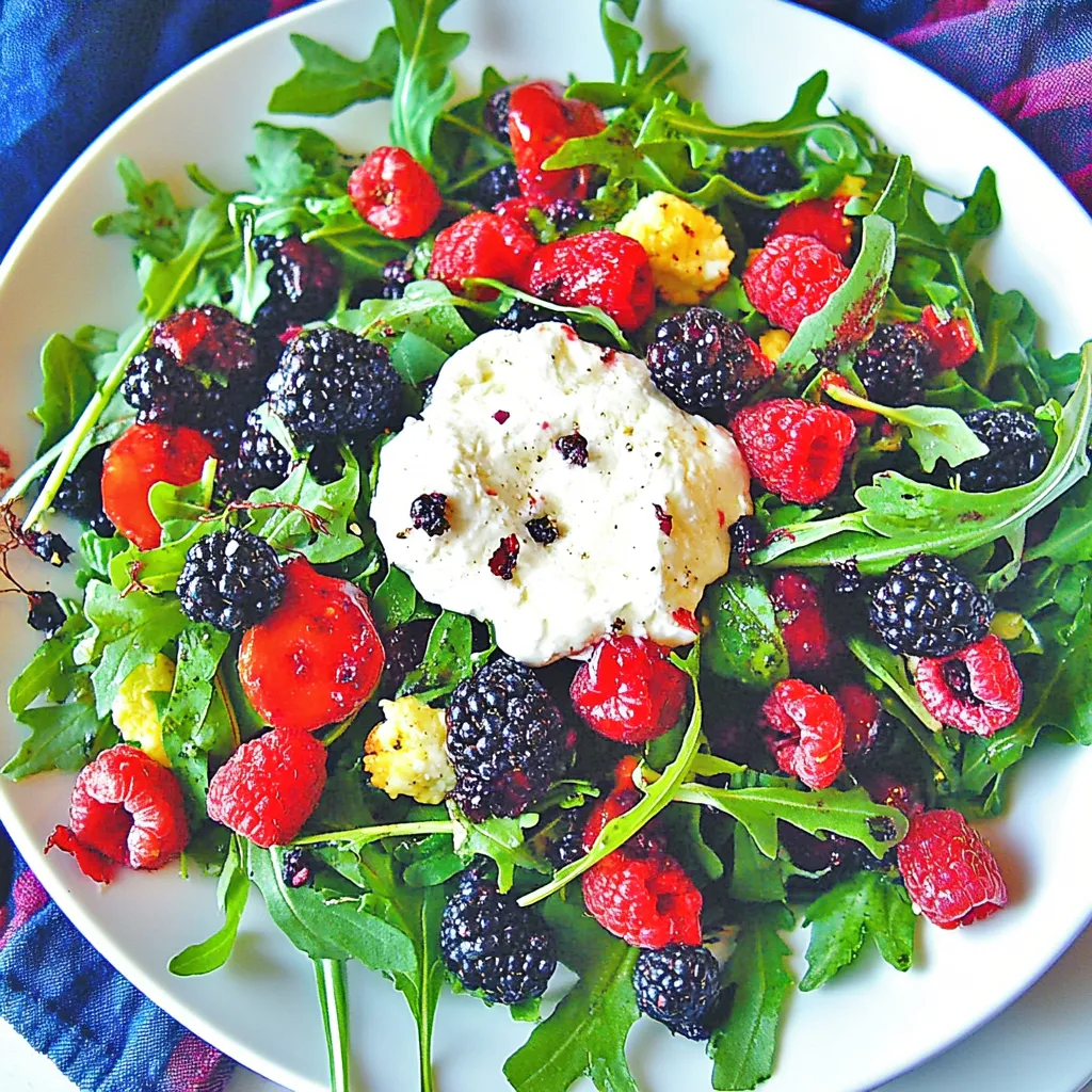 Arugula Berry Goat Cheese Salad