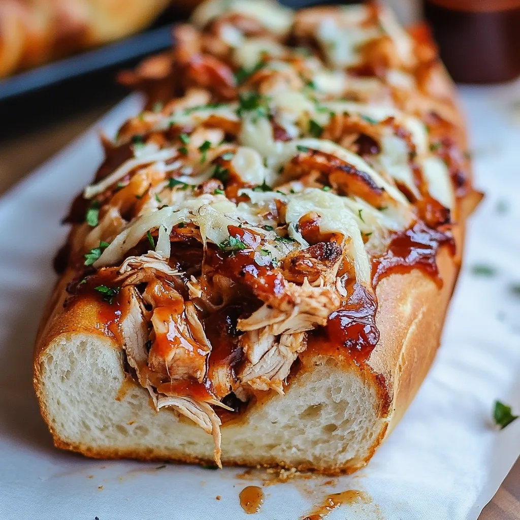 BBQ Chicken Stuffed Bread