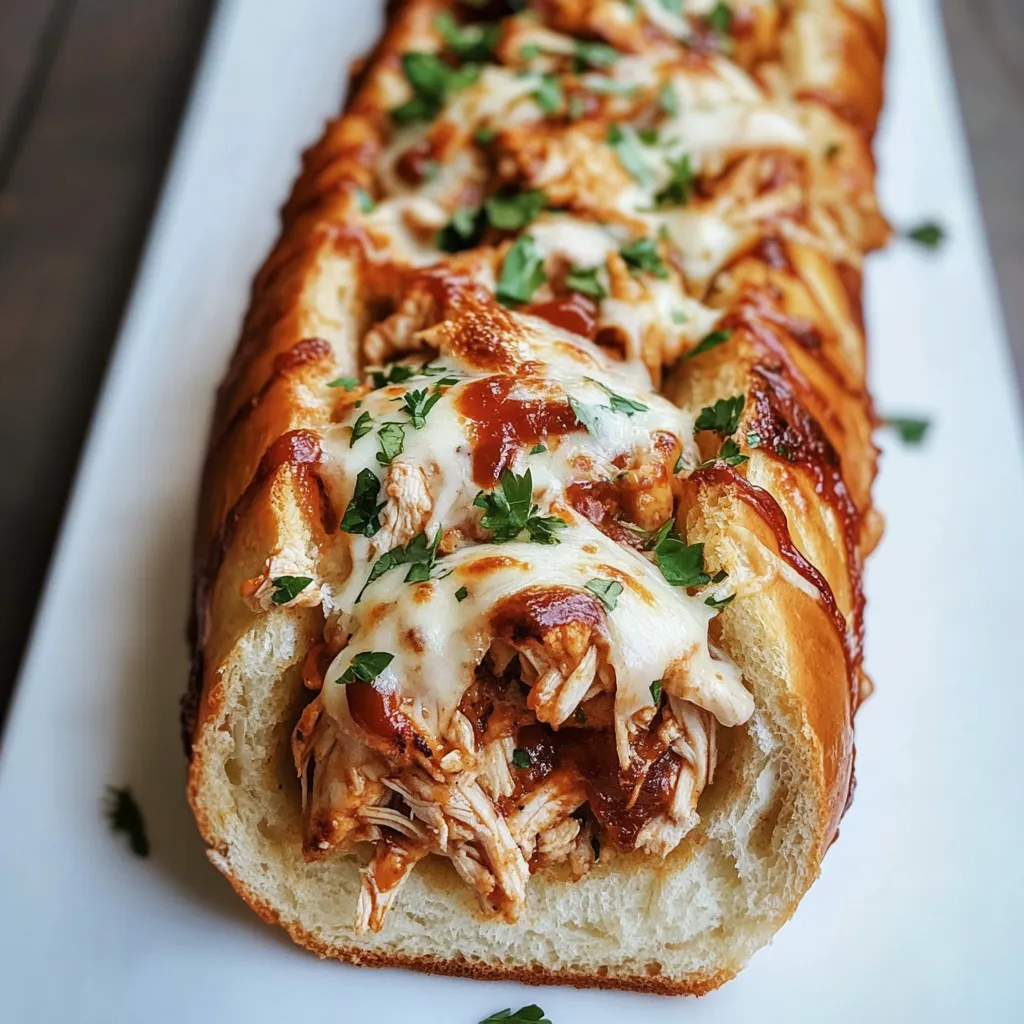 BBQ Chicken Stuffed Bread