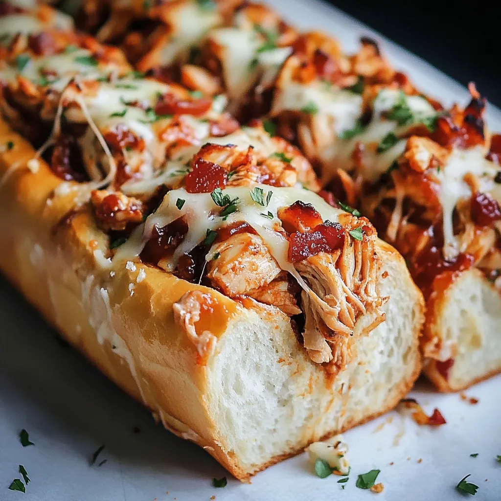 BBQ Chicken Stuffed Bread
