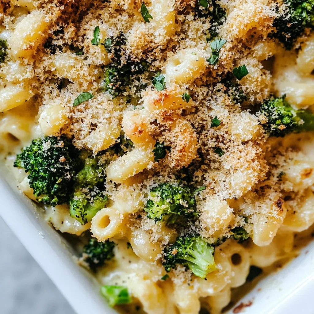 Baked Broccoli Macaroni and Cheese