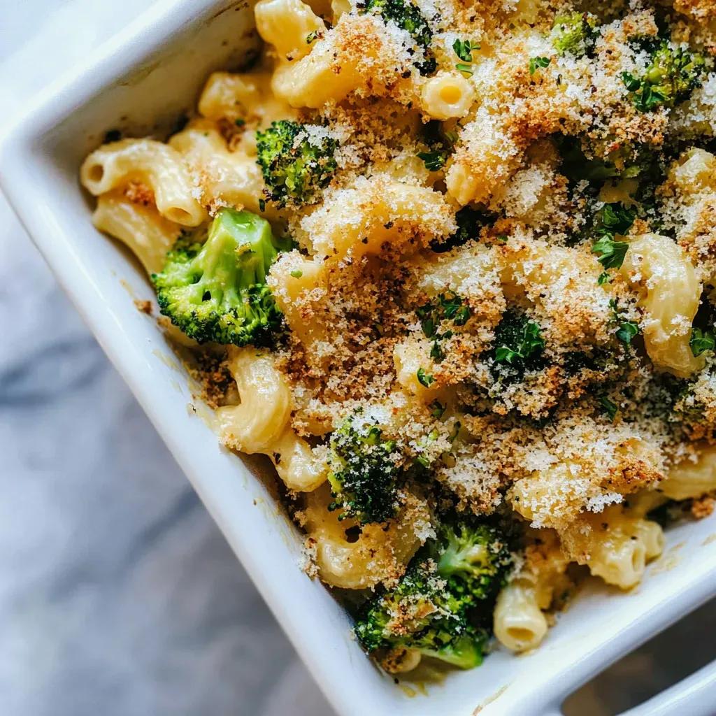 Baked Broccoli Macaroni and Cheese