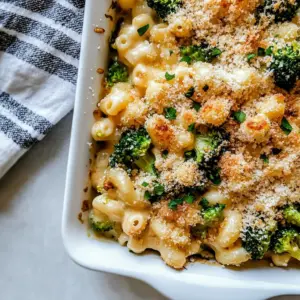 Baked Broccoli Macaroni and Cheese