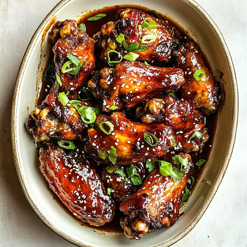 Baked Korean Hot Wings