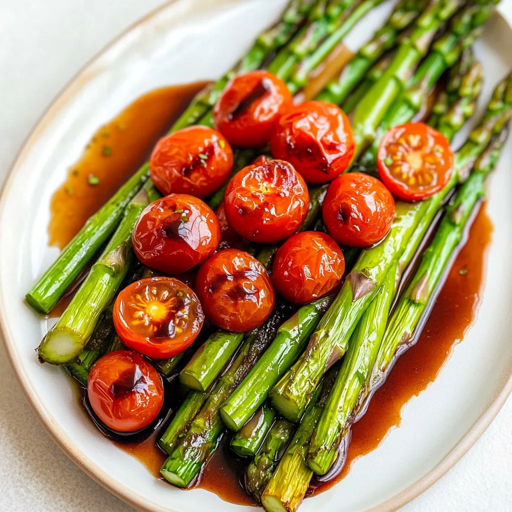 Balsamic Asparagus and Blistered Tomatoes