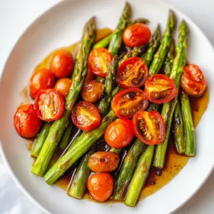Balsamic Asparagus and Blistered Tomatoes