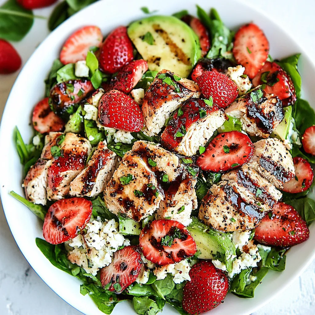 Balsamic Strawberry Chicken Salad