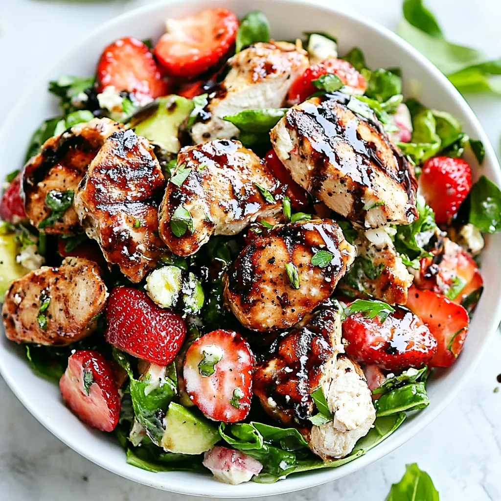 Balsamic Strawberry Chicken Salad