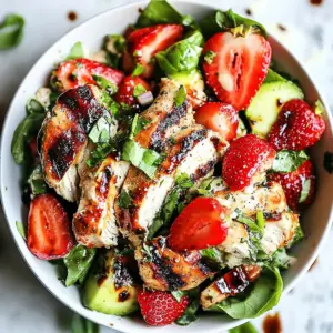 Balsamic Strawberry Chicken Salad