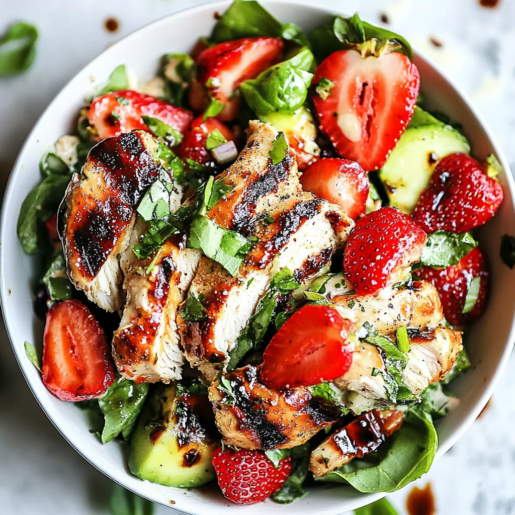 Balsamic Strawberry Chicken Salad