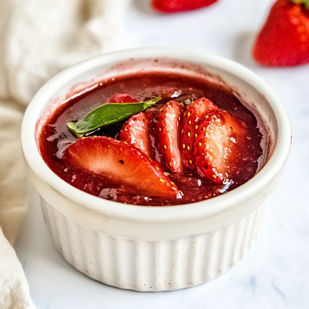 Balsamic Strawberry Sauce