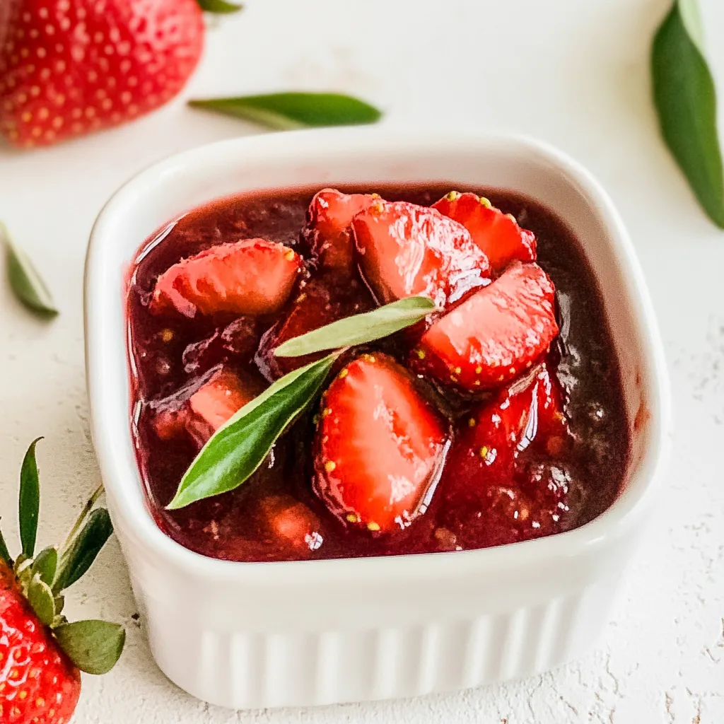 Balsamic Strawberry Sauce