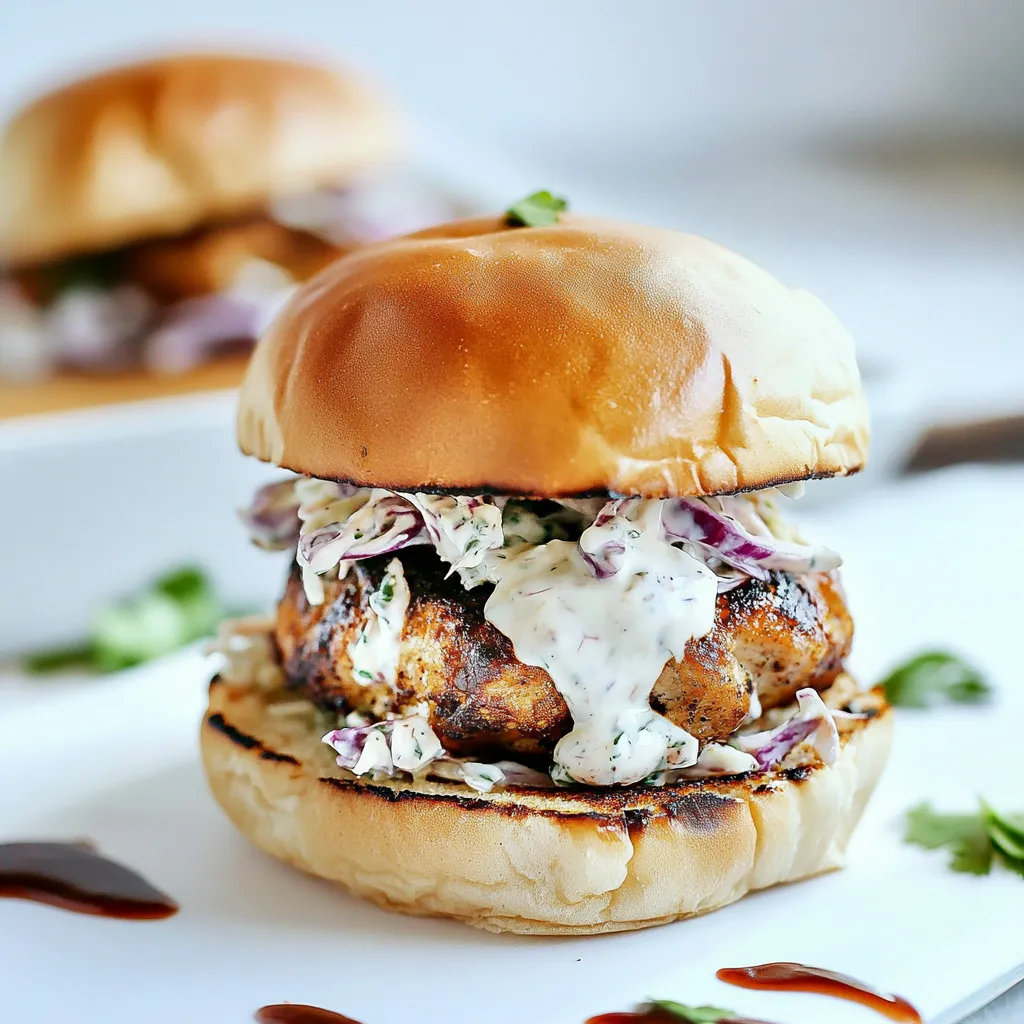 Bbq Turkey and Greek Yogurt Slaw Burgers