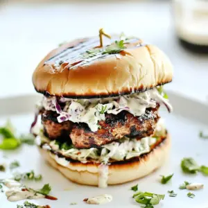 Bbq Turkey and Greek Yogurt Slaw Burgers