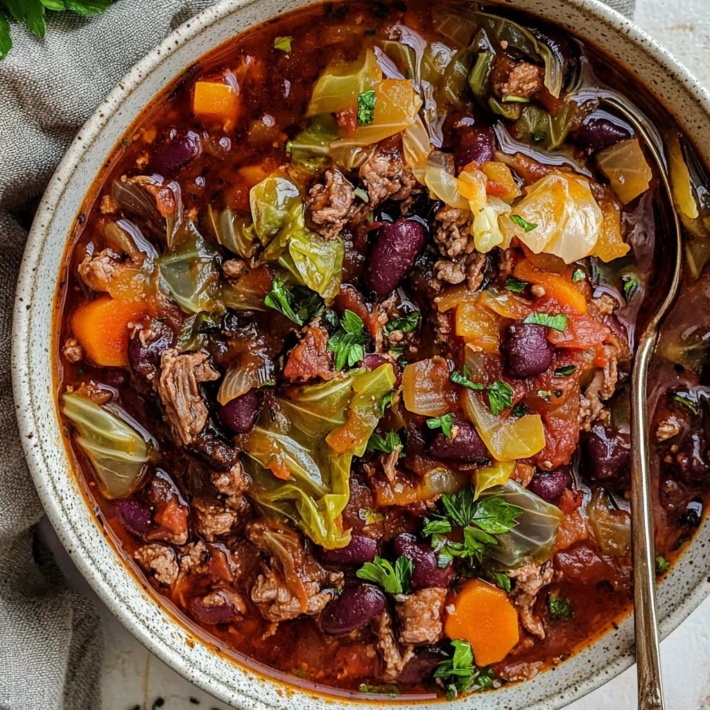 Beef and Cabbage Soup