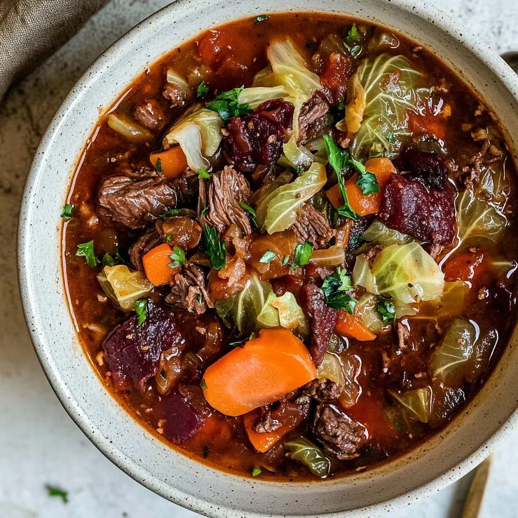 Beef and Cabbage Soup