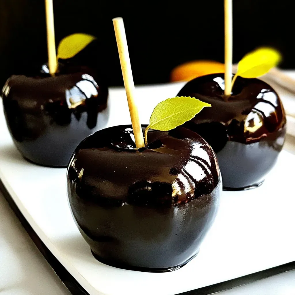 Black Candy Apples