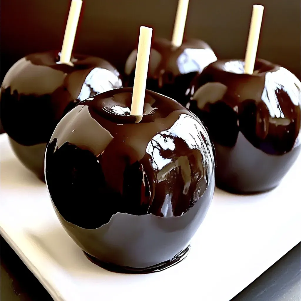 Black Candy Apples