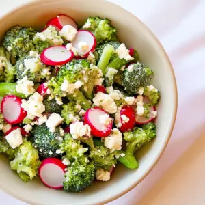 Blue Cheese Broccoli Radish Salad