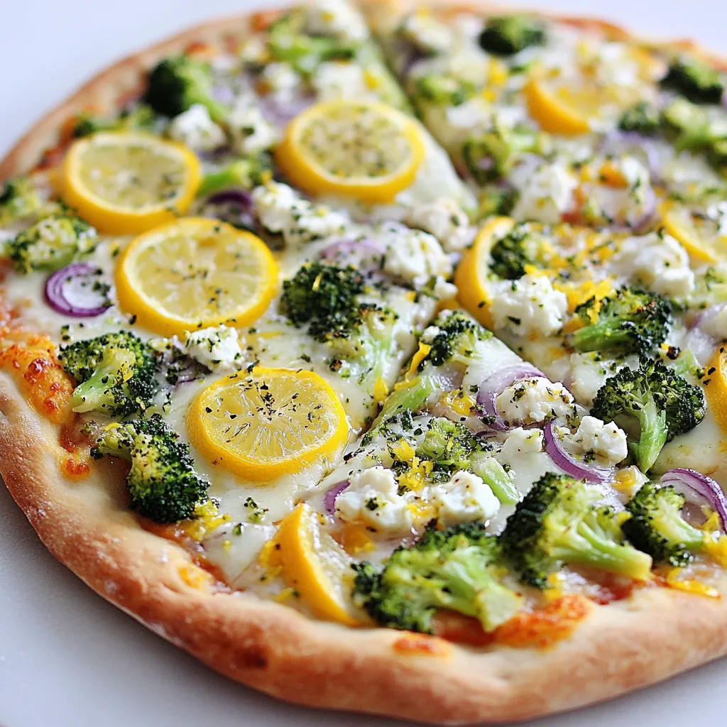 Broccoli Meyer Lemon Pizza