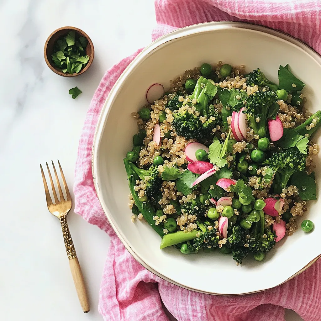 Broccoli Pesto Quinoa Salad