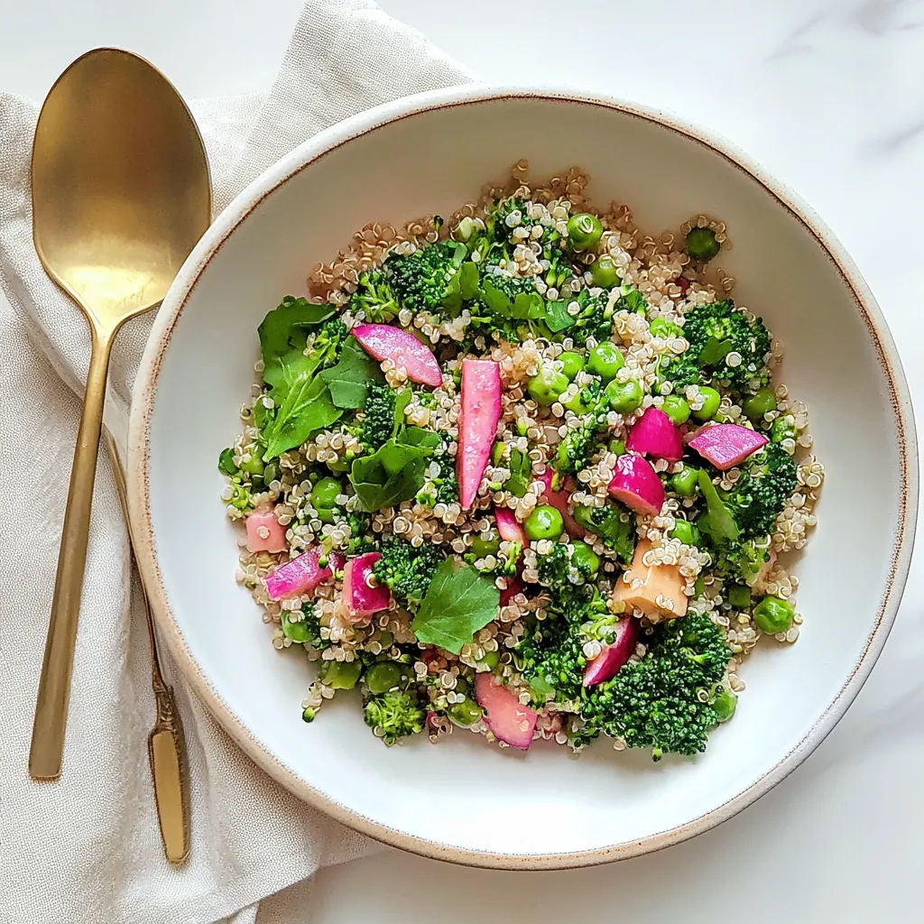 Broccoli Pesto Quinoa Salad
