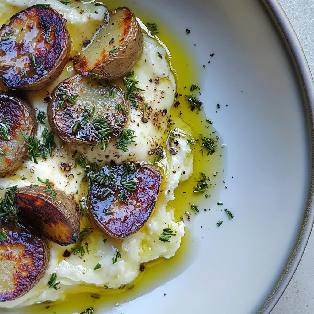Buttered Rosemary Smashed Potatoes