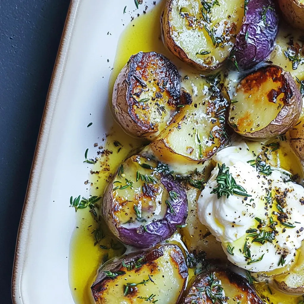 Buttered Rosemary Smashed Potatoes