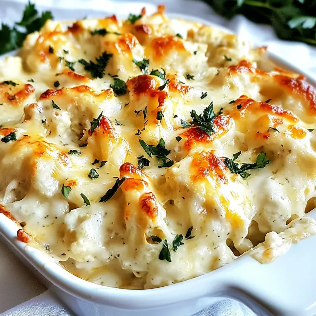 Cheesy Cauliflower Alfredo Bake