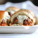 Cheesy Stuffed Meatball Sliders