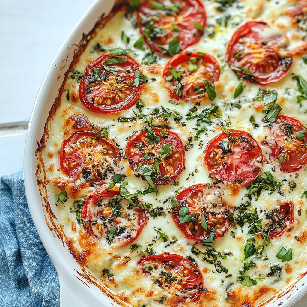 Cheesy Tomato Mozzarella Caprese Dip