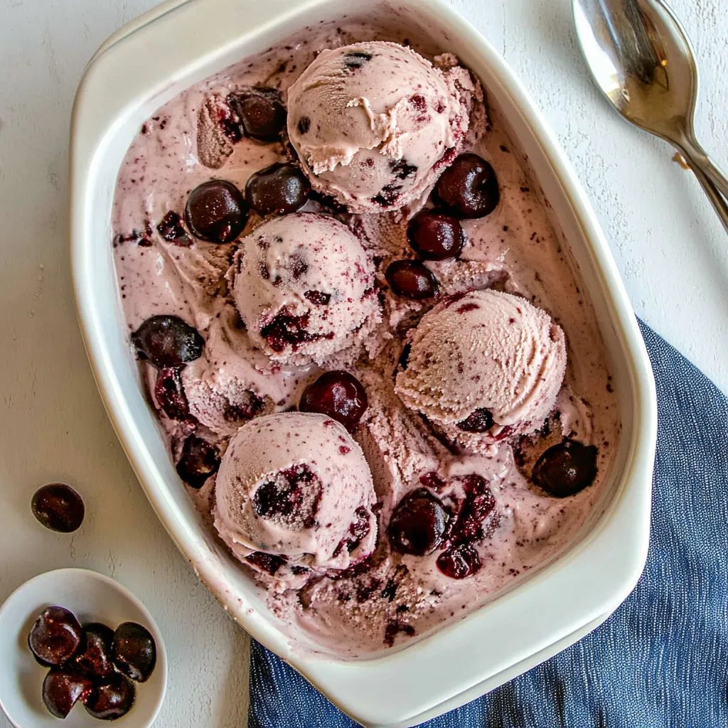 Cherry Cheesecake Ice Cream