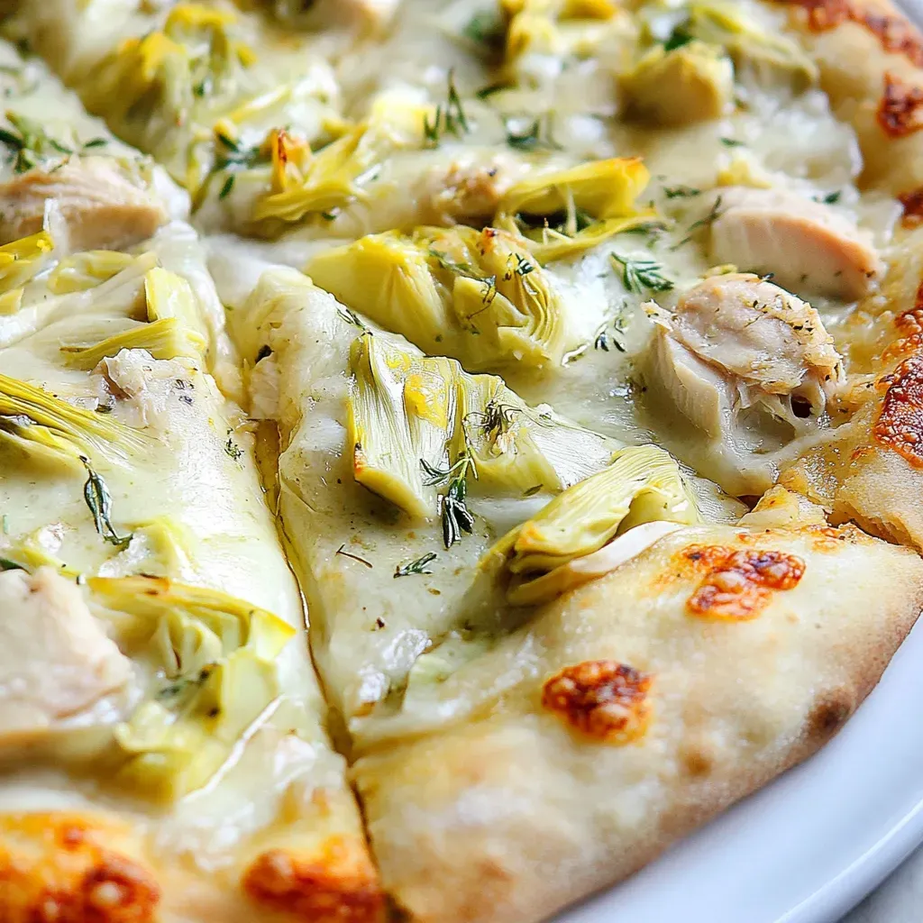 Chicken Artichoke Pizza