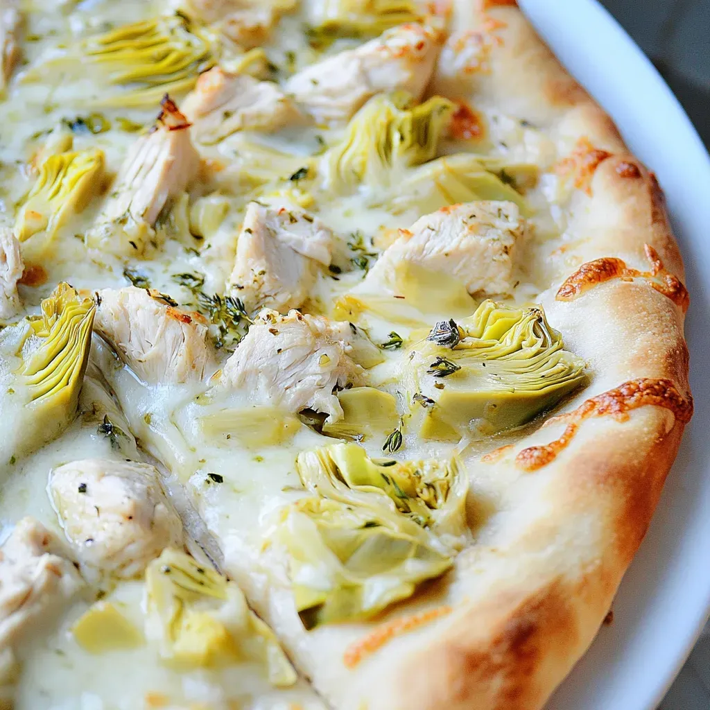 Chicken Artichoke Pizza