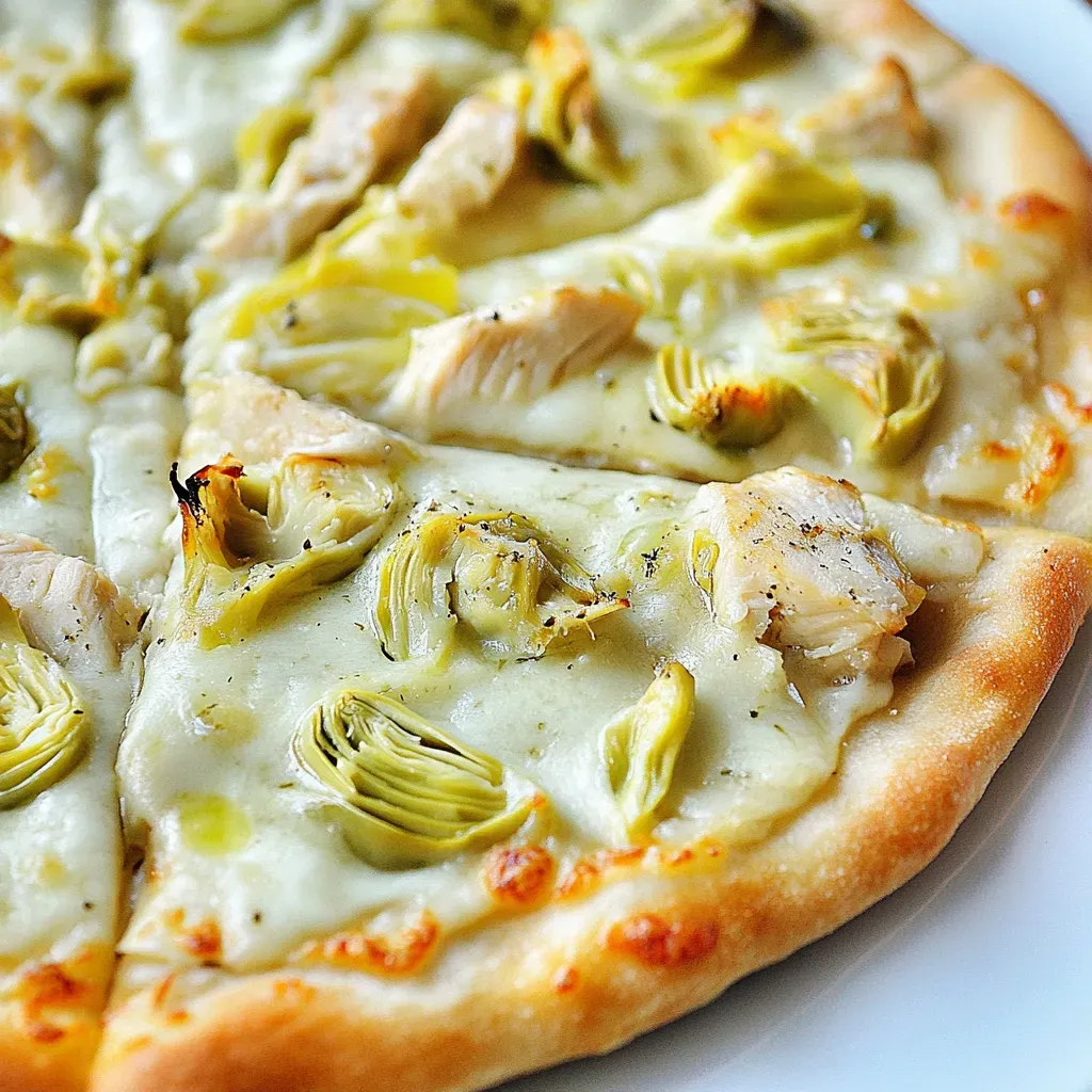 Chicken Artichoke Pizza