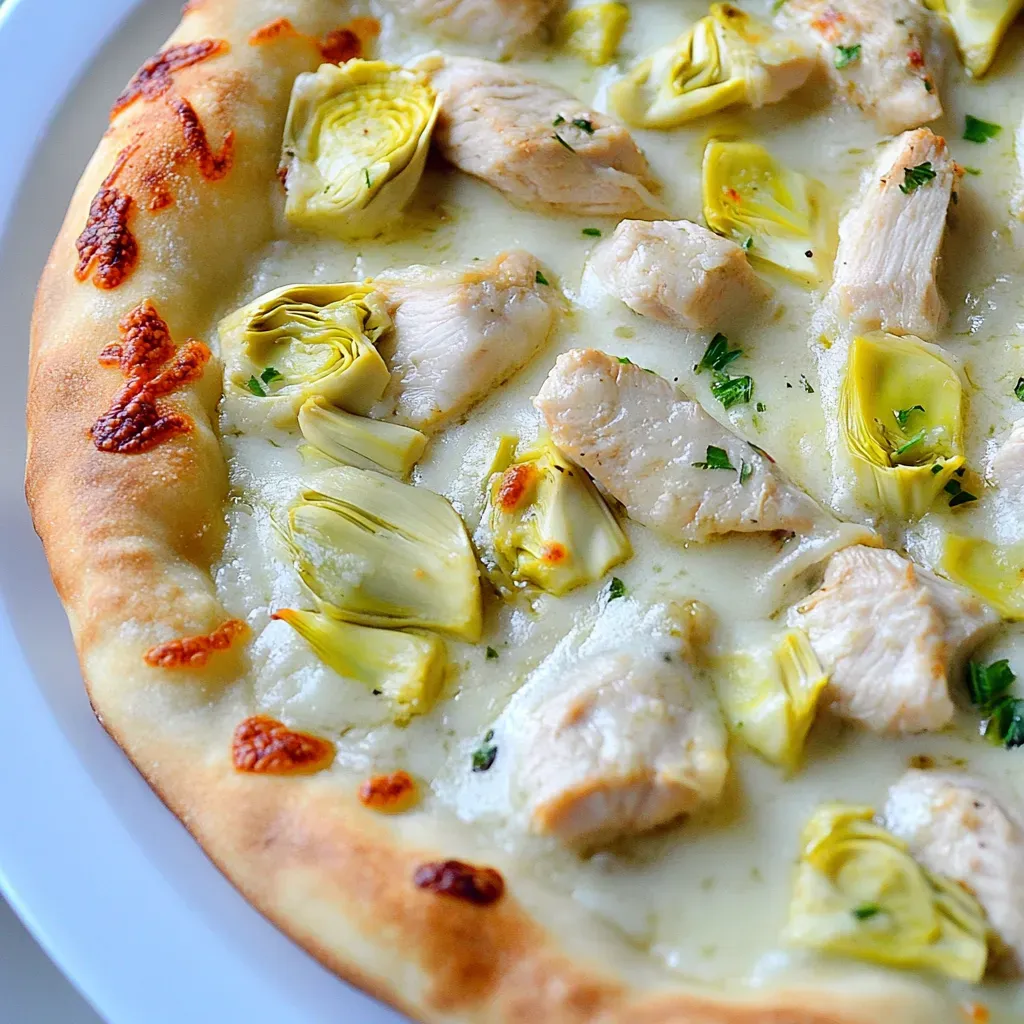 Chicken Artichoke Pizza