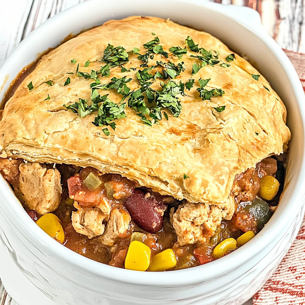 Chicken Chile Pot Pie