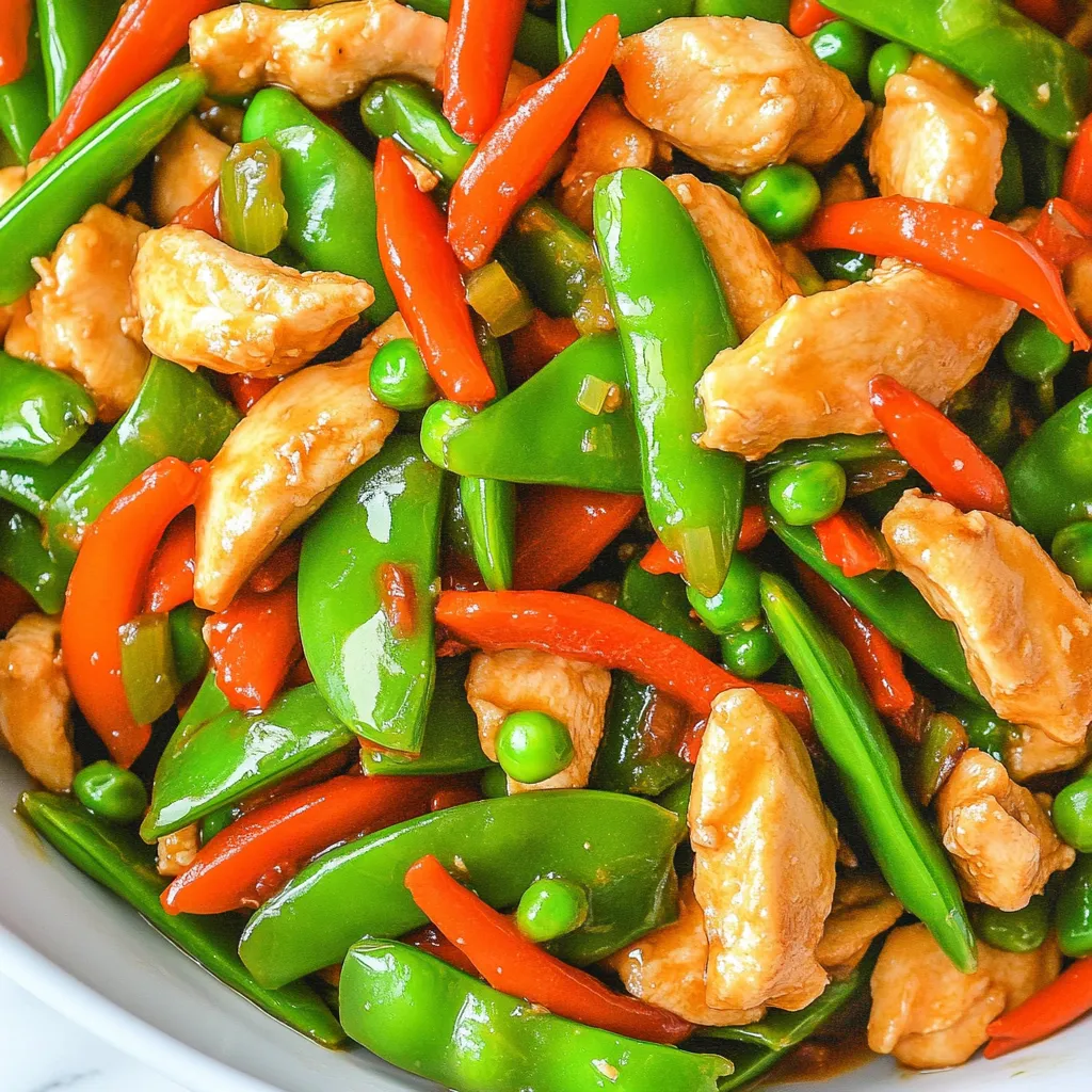 Chicken Snap Pea Stir Fry
