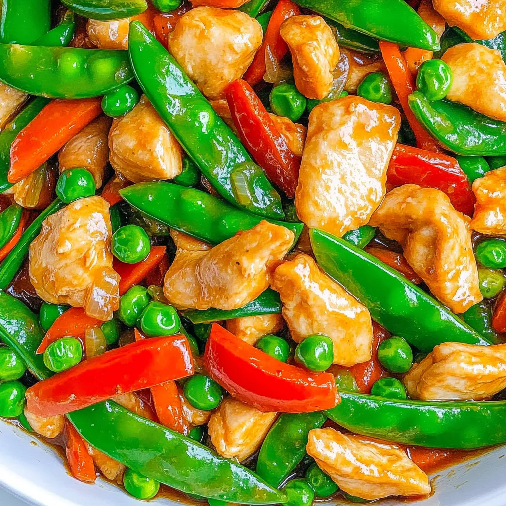 Chicken Snap Pea Stir Fry