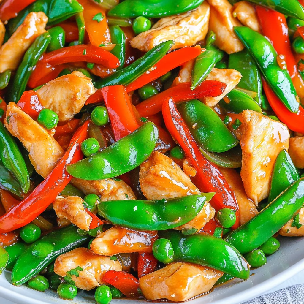 Chicken Snap Pea Stir Fry