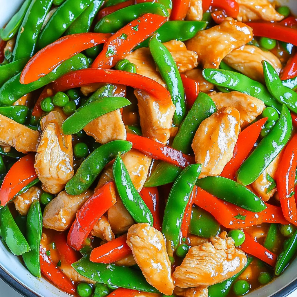 Chicken Snap Pea Stir Fry