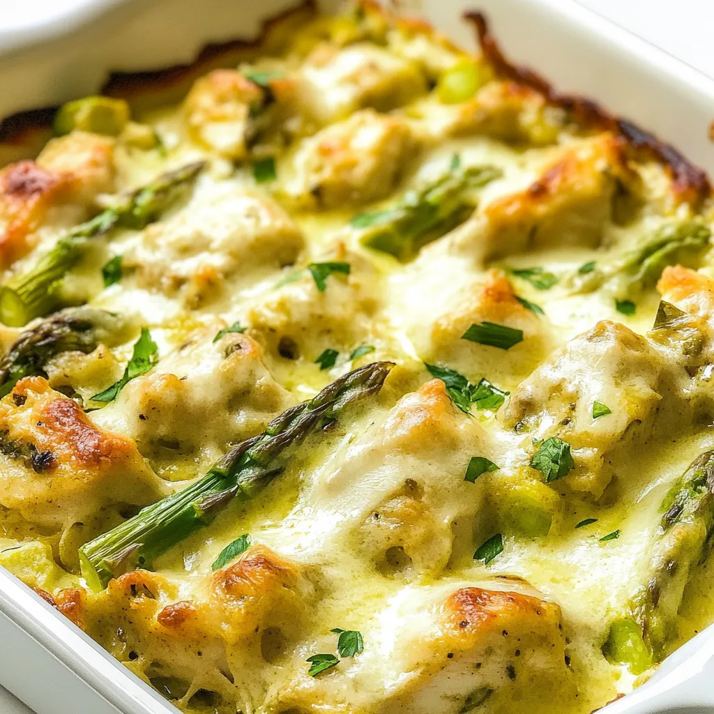 Chicken and Asparagus Bake with Creamy Curry Sauce